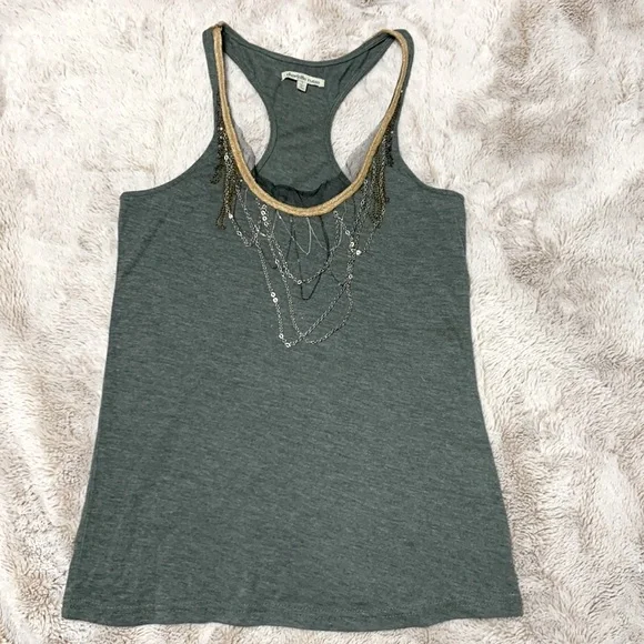 Charlotte Russe embellished racerback tank - Picture 1 of 9